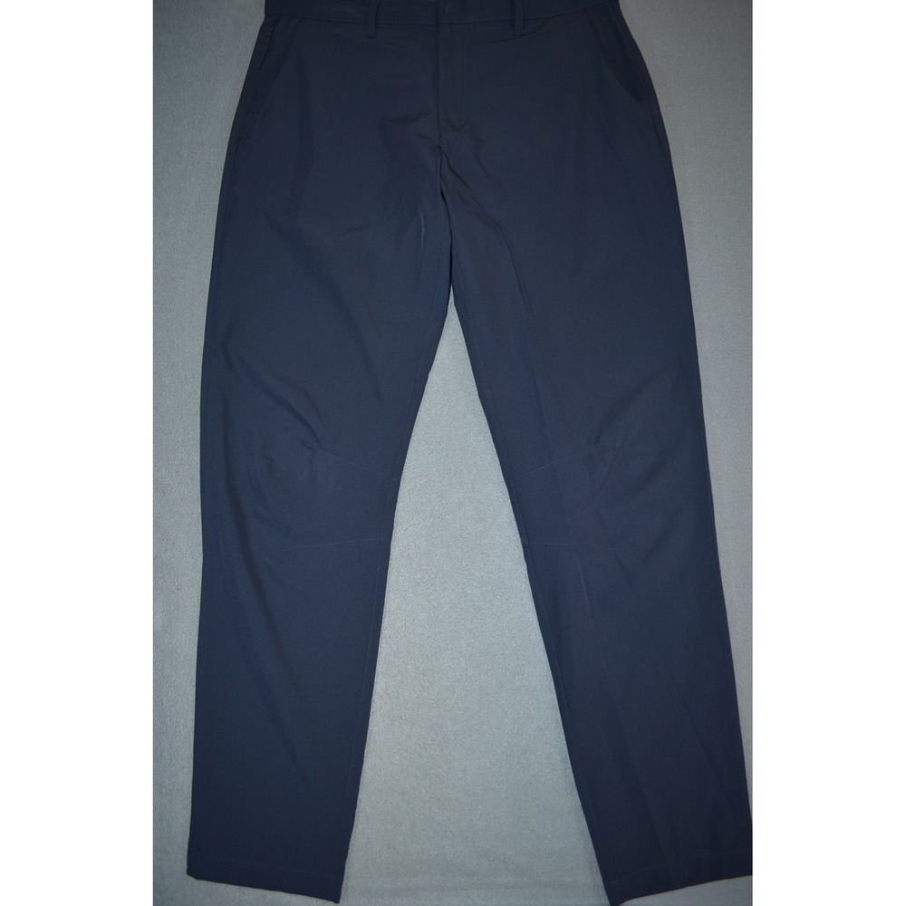 Fabletics Mens The Only Pant Navy Blue Performance Stretch Trousers Size 36x33